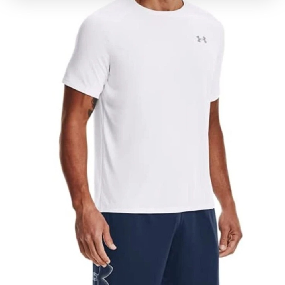 Under Armour men’s white dri fit tech tee 2.0 size Small